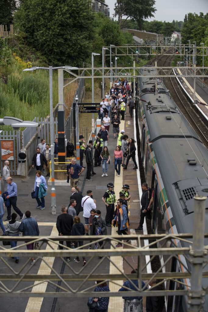 A photo of customers using Perry Barr for the Commonwealth Games