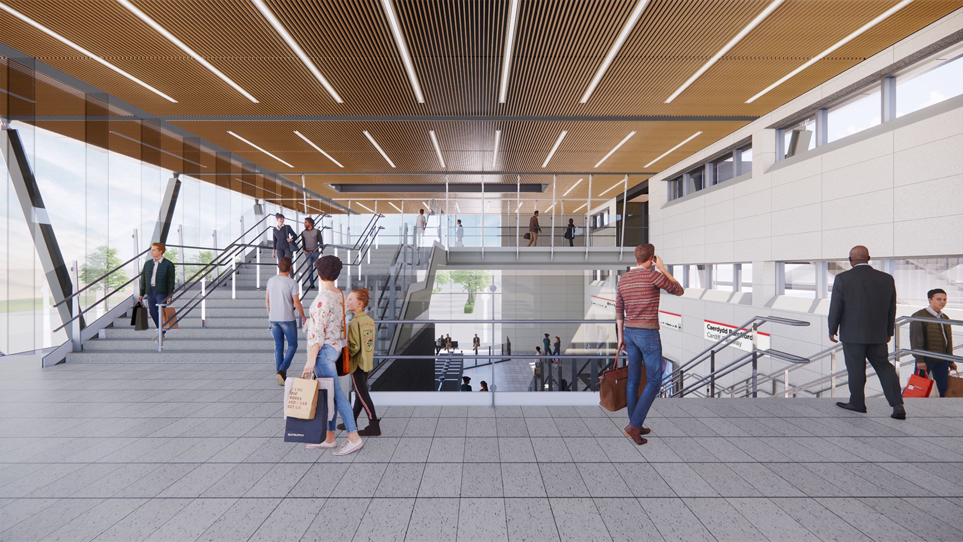 Cardiff Parkway - a view from the mezzanine